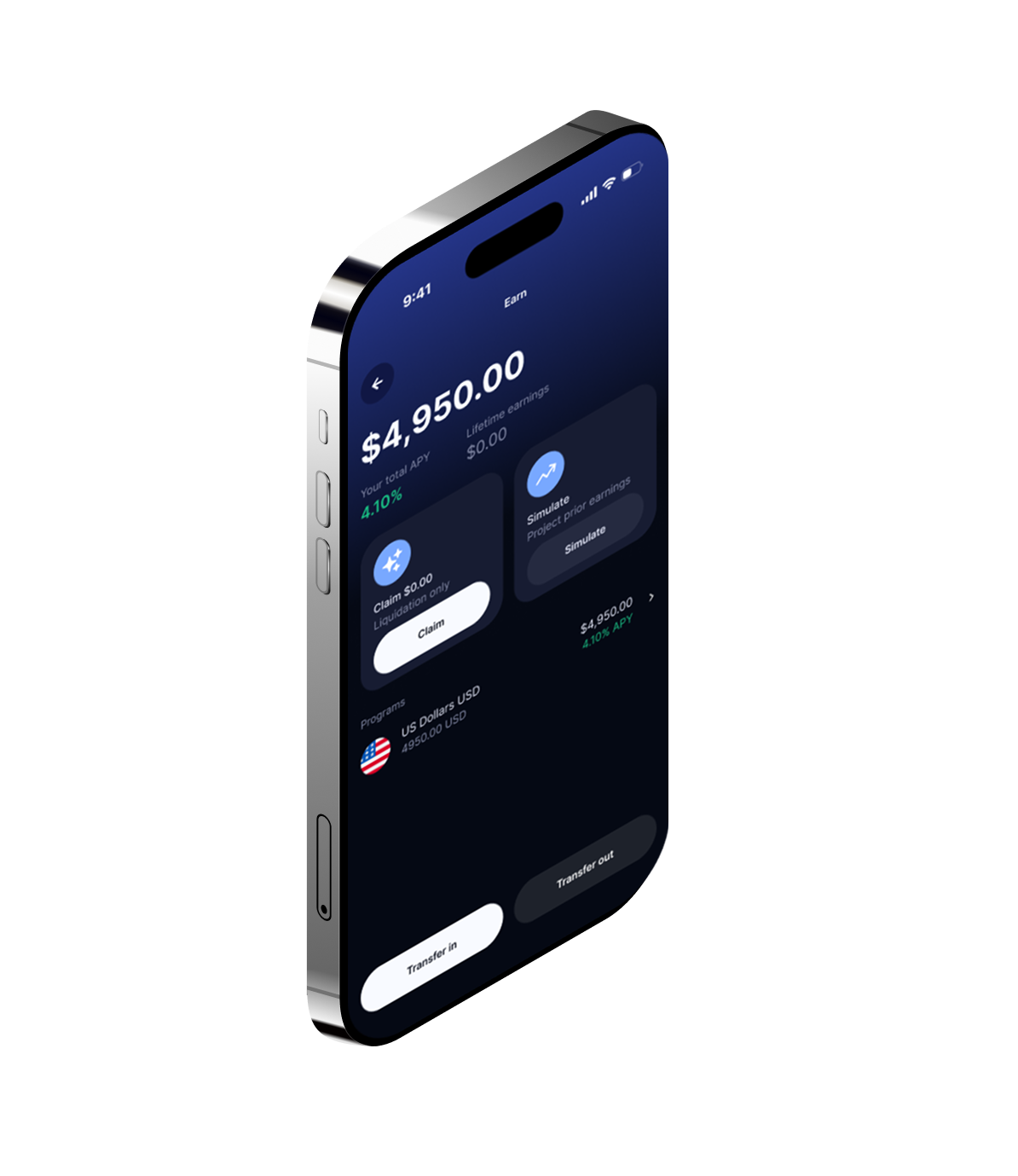 Oku earning screen
